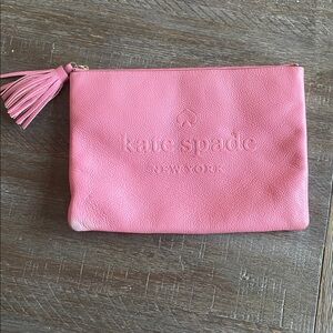 Kate Spade Vibrant Pink Leather Pouch